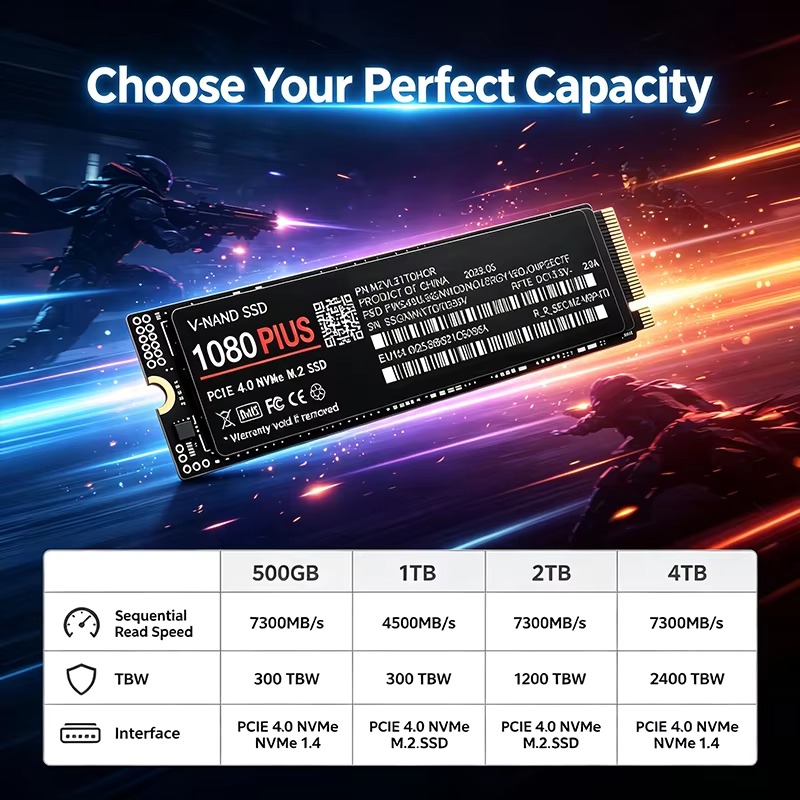 Gaming M.2 NVMe SSD 1080 PLUS  - M.2 Nvme 4Tb Pcie 4.0 Ssd recension och pris